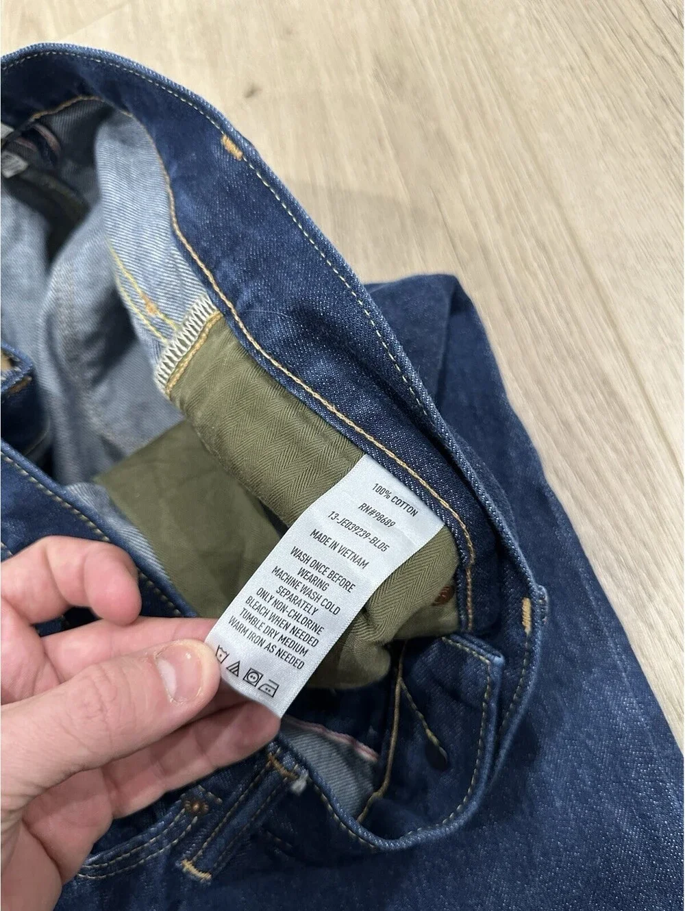 Todd Snyder Selvedge Jeans 32x29 Blue Slim Raw Denim 12.5 Oz Cotton